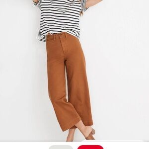 Madewell Slim Emmett Wide Leg High Rise Jeans Pants size 26 full length